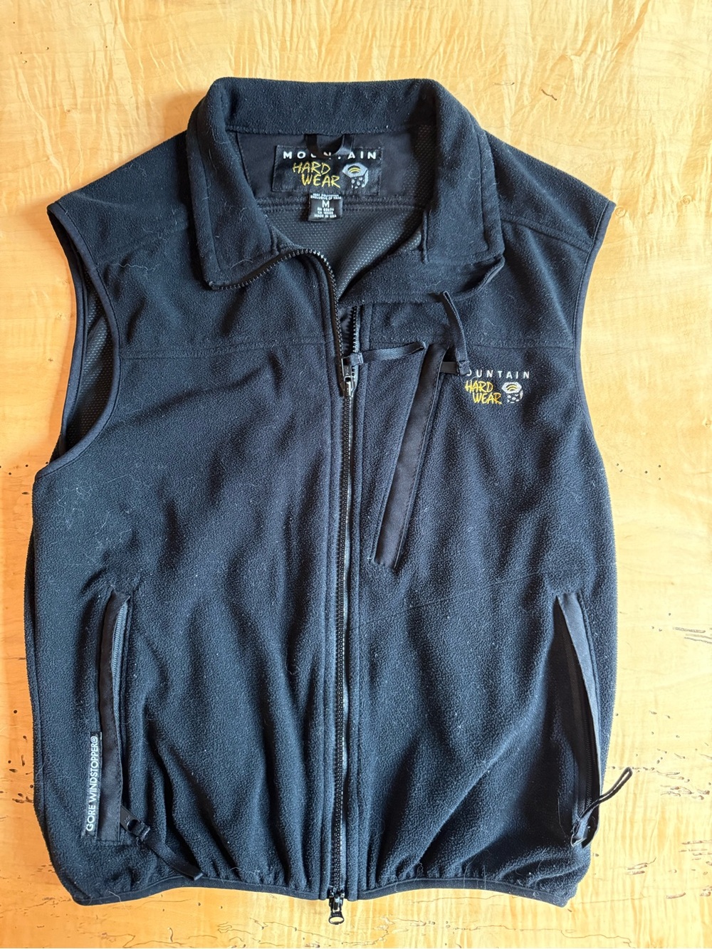 Mountain Hardwear Black Fleece Vest with Zip Pockets